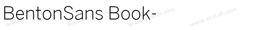 BentonSans Book字体转换